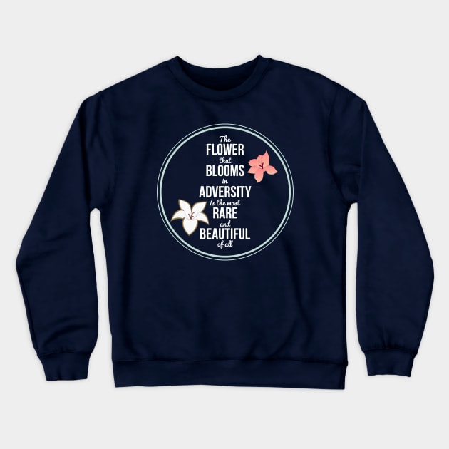 Warrior Princess Quote Crewneck Sweatshirt by fashionsforfans